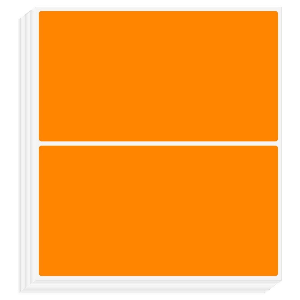 6577 Color Coding Labels 3 x 2 Inch, 50 Pcs Rectangular Colored Labels